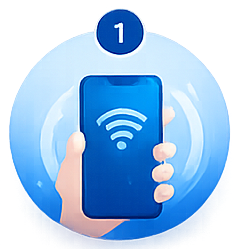 Visitor connects